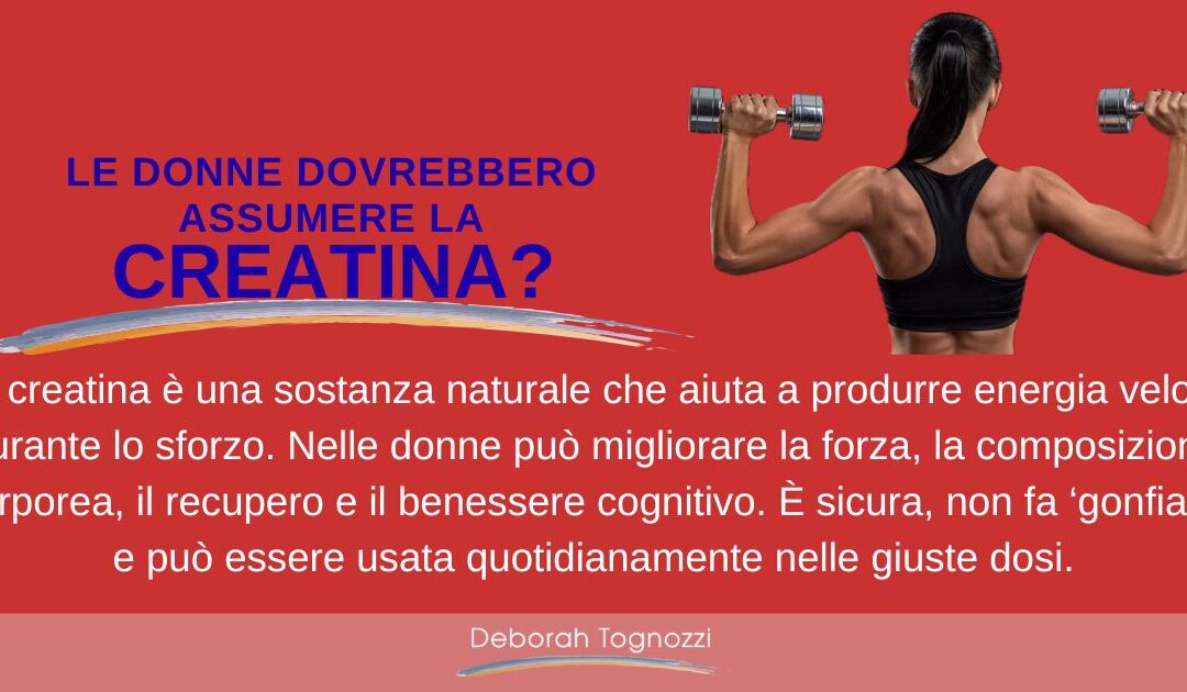 Donne: si o no alla creatina?
