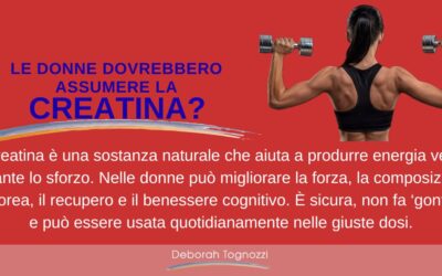 Donne: si o no alla creatina?