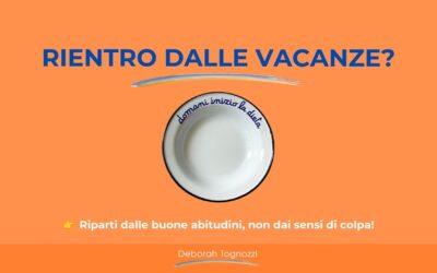 Tornare in forma al rientro dalle vacanze